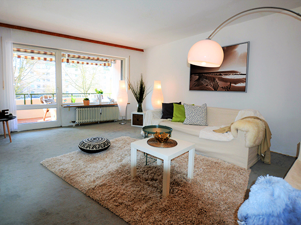 Wohnzimmer nach Home Staging