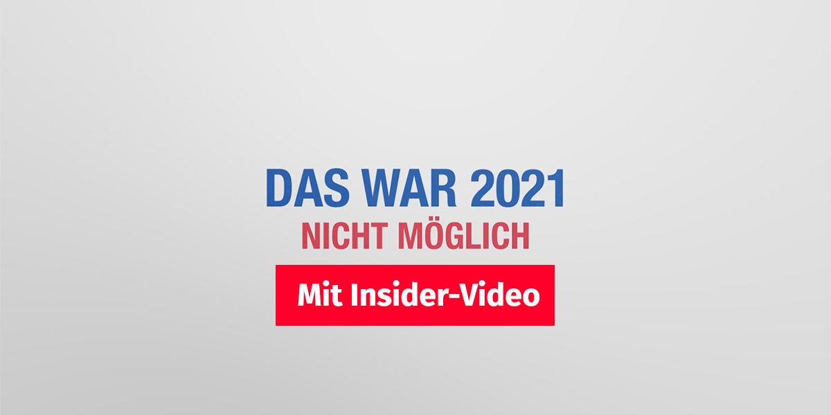 Vor einem weißen Hintergrund steht "Das war 2021 nicht möglich" darunter befindet sich ein Button, auf dem steht "Mit Insider-Video" | Lohnt sich jetzt Immobilienkauf?