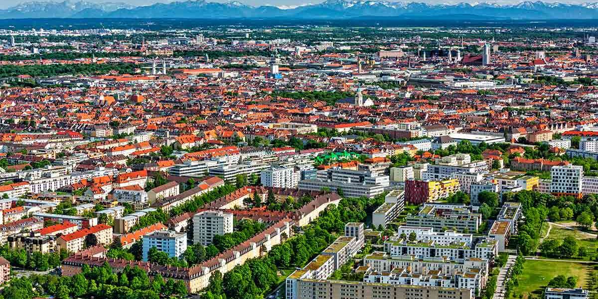 Luftbild München | Immobilienpreisblase 2023