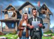 Ein Paar steht vor einem kaputten Einfamilienhaus und bereut, Fehler beim Immobilienkauf gemacht zu haben | Fehler Immobilienverkauf