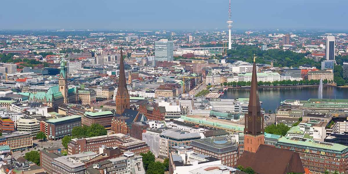 Panorama der Großstadt Berlin als Sinnbild für den Immobilienmarkt